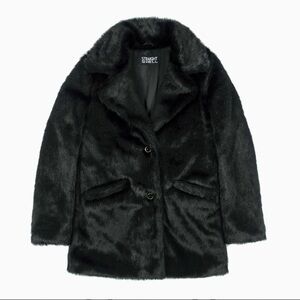 Straight To Hell DeVille black faux fur coat